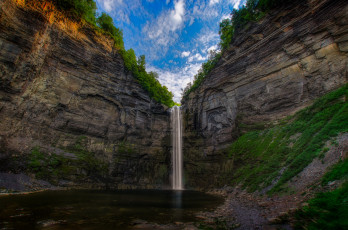 Картинка природа водопады водопад лес река