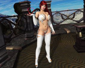 Картинка 3д+графика люди+ people девушка взгляд фон