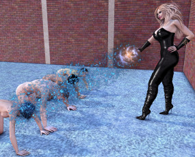 обоя 3д графика, фантазия , fantasy, девушка, взгляд, фон