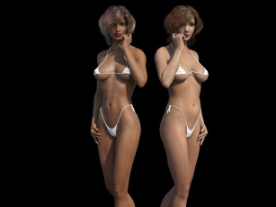 Картинка 3д+графика фантазия+ fantasy фон взгляд девушки