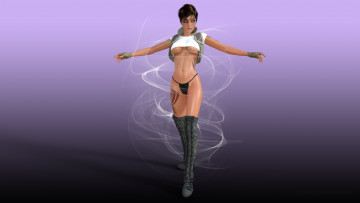 Картинка 3д+графика люди+ people девушка фон взгляд