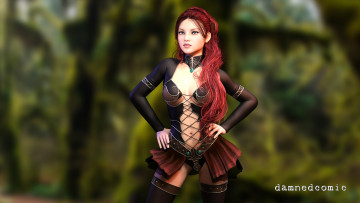 Картинка 3д+графика люди+ people фон взгляд девушка