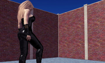 Картинка 3д+графика люди+ people девушка взгляд фон