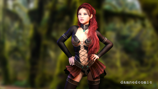 Обои картинки фото 3д графика, люди , people, фон, взгляд, девушка