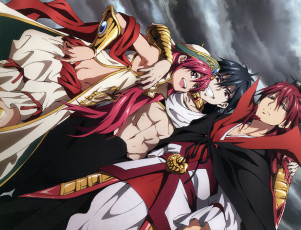 Картинка аниме magi+the+labyrinth+of+magic парни
