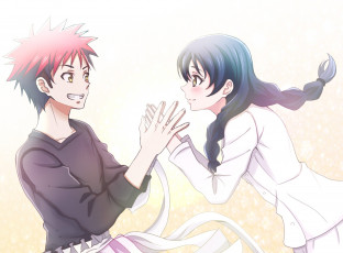 Картинка аниме shokugeki+no+soma двое