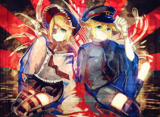 Картинка аниме vocaloid двое