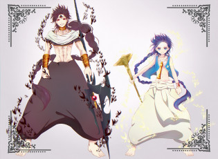 Картинка аниме magi+the+labyrinth+of+magic парни