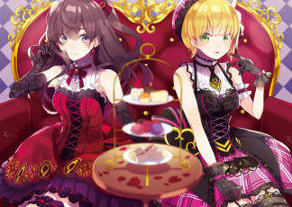 Картинка аниме idolm@ster фон взгляд девушки