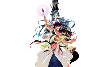 Картинка аниме magi+the+labyrinth+of+magic парни