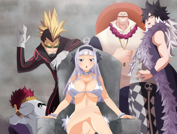 Обои картинки фото аниме, fairy tail, хвост, феи