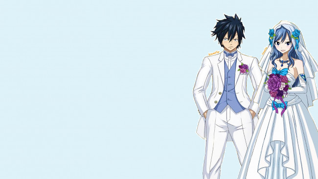 Обои картинки фото аниме, fairy tail, хвост, феи