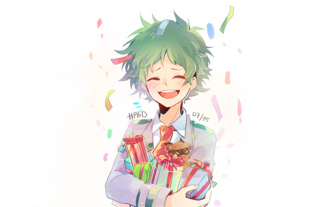 Обои картинки фото аниме, boku no hero academia, изуку