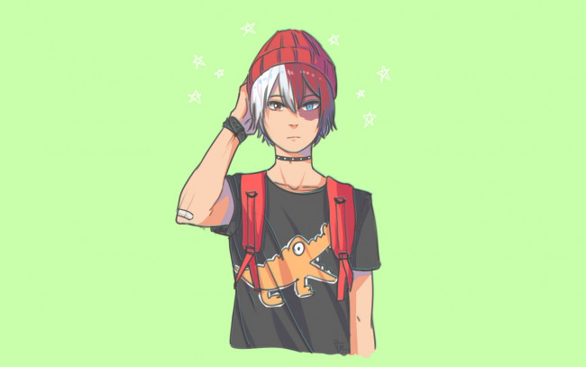 Обои картинки фото аниме, boku no hero academia, шото