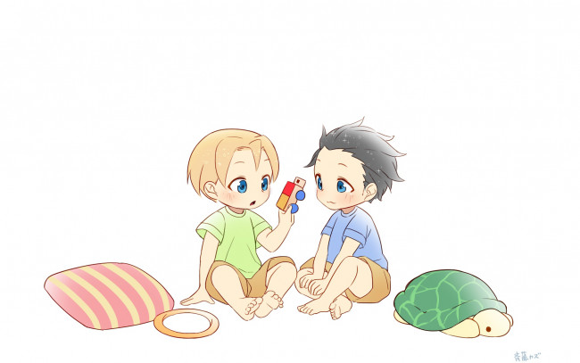 Обои картинки фото аниме, shokugeki no soma, мальчики