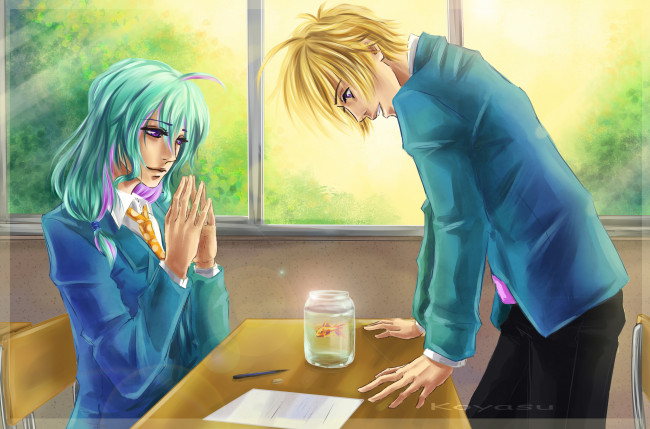 Обои картинки фото аниме, unknown,  другое, двое