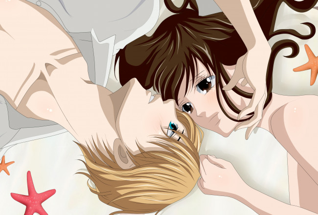 Обои картинки фото аниме, unknown,  другое, парочка