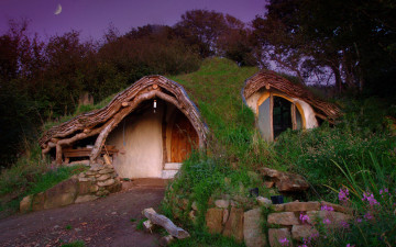 Картинка hobbit+house города -+здания +дома город здание