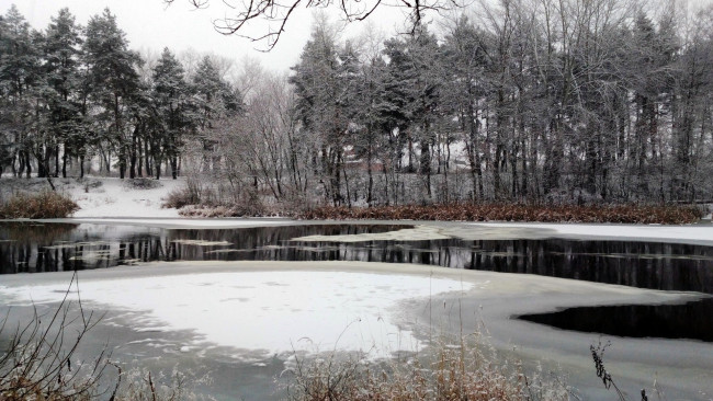 Обои картинки фото природа, реки, озера, снег, зима