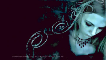 Картинка календари рисованные +векторная+графика рисунок женщина девушка