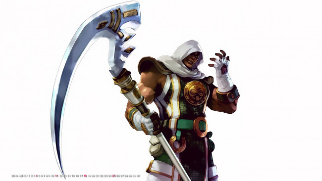 Обои картинки фото календари, фэнтези, 2019, calendar, мужчина, воин, оружие