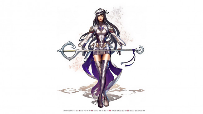 Обои картинки фото календари, фэнтези, фон, белый, девушка, женщина, calendar, 2019