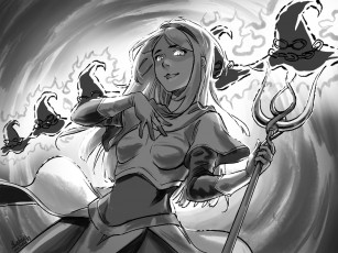 Картинка видео+игры league+of+legends lux шляпы посох