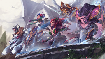 Картинка видео+игры league+of+legends персонажи скалы движение