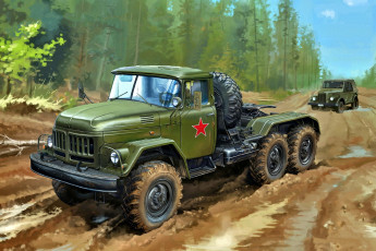 Картинка рисованное авто мото зил