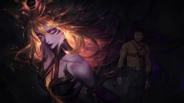 Картинка видео+игры league+of+legends lux искры мужчина