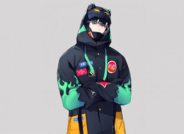 Обои картинки фото рисованное, люди, ван, ибо, костюм, пантера, комбинезон