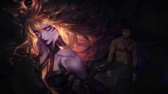 Обои картинки фото видео игры, league of legends, lux, искры, мужчина