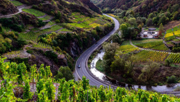 Картинка ahr+valley dernau germany природа дороги ahr valley