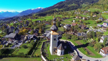 Картинка obermillstatt austria города -+католические+соборы +костелы +аббатства