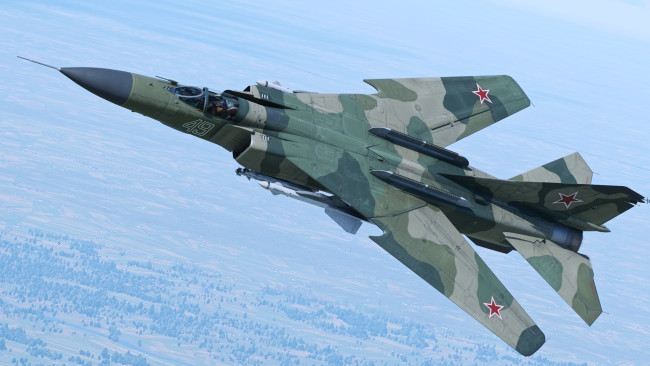 Обои картинки фото боевой самолёт, авиация, боевые самолёты, ссср, окб, миг, многоцелевой, истребитель, миг-23мл