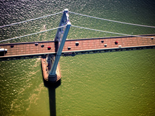 обоя bay, bridge, aerial, view, san, francisco, california, города, сан, франциско, сша