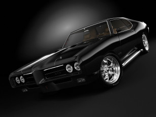 Картинка pontiac gto 1969 автомобили 3д