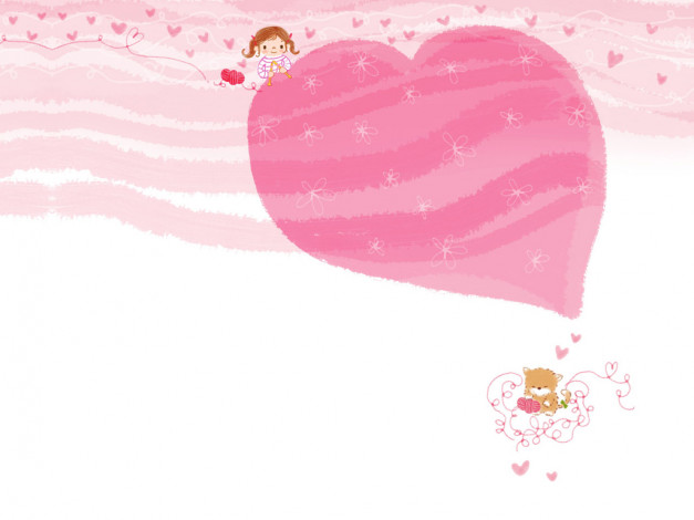 Обои картинки фото рисованные, дети