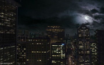 Картинка рисованные города