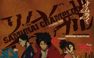 Картинка аниме samurai champloo