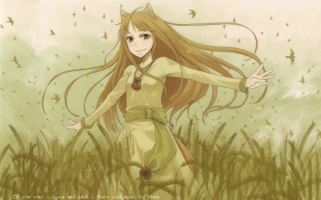 Картинка аниме spice and wolf
