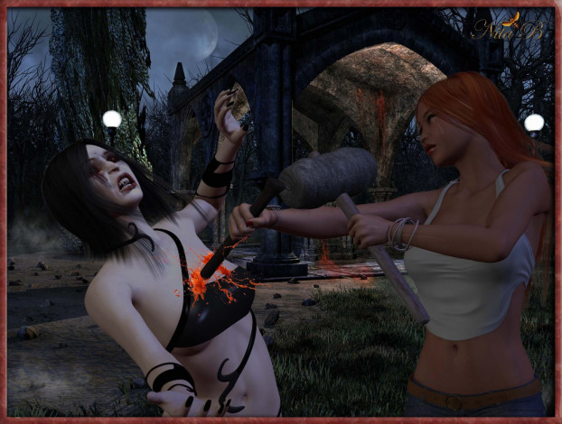 Обои картинки фото 3д, графика, horror, ужас