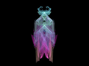 Картинка 3д графика fractal фракталы абстракция