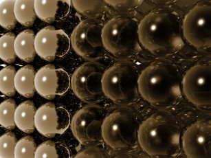 Картинка 3д графика шары абстракция тёмный узор