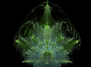 Картинка 3д графика fractal фракталы абстракция