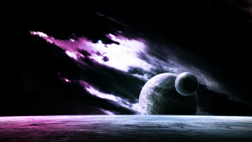 Картинка космос арт планеты поверхность