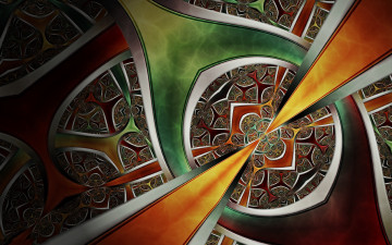 Картинка 3д графика fractal фракталы тёмный афрактал