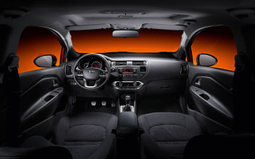 Картинка kia rio door 2012 автомобили спидометры торпедо