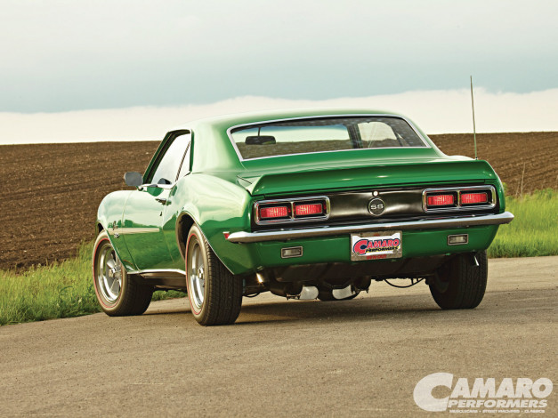 Обои картинки фото 1968, chevy, camaro, rs, ss, автомобили