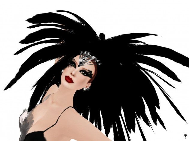 Обои картинки фото 3д, графика, people, люди, перья